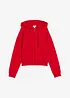 Sweatshirt i myk frotté med glidelås, bonprix