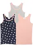 Singlet med myk, økologisk bomull (3-pack), bonprix