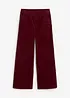 Kordfløyelsbukse med komfortlinning, High Waist, bonprix