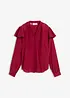 Bluse med silkeandel, bonprix