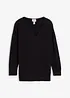 Oversized, lang genser med sidesplitter, bonprix
