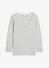 Oversized, lang genser med sidesplitter, bonprix