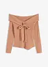 Ribbet genser, bonprix