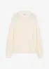 Oversized genser med flettemønster, bonprix