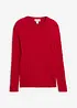 Fin- og kabelstrikket genser i myk bomullsmiks, Slim Fit, bonprix