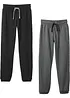 Joggebukse med bomull (2-pack), bonprix