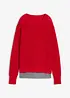 Genser med innfelt bluse, bonprix