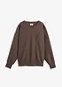 Oversized sweatshirt i myk bomullsmiks, bonprix