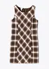Kjole med rutemønster, bonprix