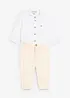 Body med krage og chinos (2-delt sett), bonprix