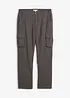 Relaxed Fit-varmende cargobukse med komfortlinning, Straight, bonprix
