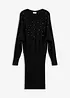 Strikket kjole i myk viskosemiks, bonprix