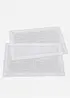 Bordbrikker med hullbroderi (2-pack), bonprix
