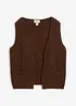 Grovstrikket  vest av alpakkaull, bonprix