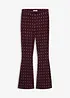 Bootcut-leggings i myk fløyel, bonprix