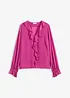 Bluse med volanger, bonprix