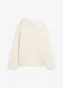 Oversized, ribbestrikket genser, bonprix