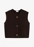 Strikket vest med dekorative knapper, bonprix