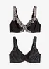 Bøyle-BH med vatterte stropper (2-pack), bonprix