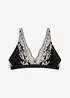 Bralette i tofarget blondemateriale, bonprix