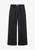 Wide Leg-bukse av bomullstretch, bonprix