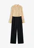 Jersey-jumpsuit med paljetter, bonprix