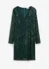 Paljettkjole med frynser, bonprix