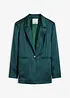 Oversized blazer av sateng, bonprix