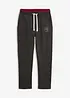 Joggebukse av 100% bomull med sporty detaljer, bonprix