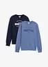 Sweatshirt i 100% økologisk bomull (2-pack), bonprix