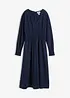 Behagelig kjole i viskosemiks med fine folder, bonprix