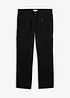 Relaxed Fit-cargobukse i 100% robust bomull, Straight, bonprix