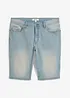 Bermudashorts i denim med stretch og forsterket skritt, Regular Fit, bonprix