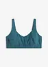 Trenings-BH i ribbet materiale med lett støtte, bonprix