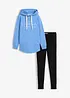 Joggedress med lang sweatshirt og leggings (2-delt sett), bonprix