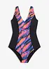 Medium Shape-badedrakt med innfellinger, bonprix