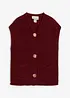 Strikket vest med lommer, bonprix