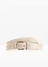 Skinnbelte med blank spenne, bonprix