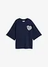 Boxy topp av formstabil bomull, bonprix