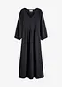 Midikjole i strukturert jersey, bonprix