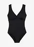 Shape-badedrakt med V-hals, middels formende, bonprix