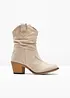 Cowboyboots med rynket skaft, bonprix