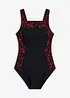 Shape-badedrakt med firkantet utringning, middels formende, bonprix