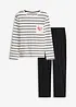 Pyjamas i 100% bomull, bonprix