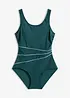 Shape-badedrakt med pyntesømmer, lett formende, bonprix
