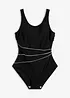 Shape-badedrakt med pyntesømmer, lett formende, bonprix