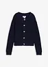 Grovstrikket cardigan med hamrede knapper, bonprix