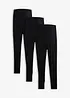 Mammaleggings i økologisk bomull (3-pack), bonprix
