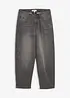 Ballong-jeans Mid Waist, bonprix