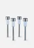 Dekorlys med solcelle for belysning av vei (4-pack), bonprix